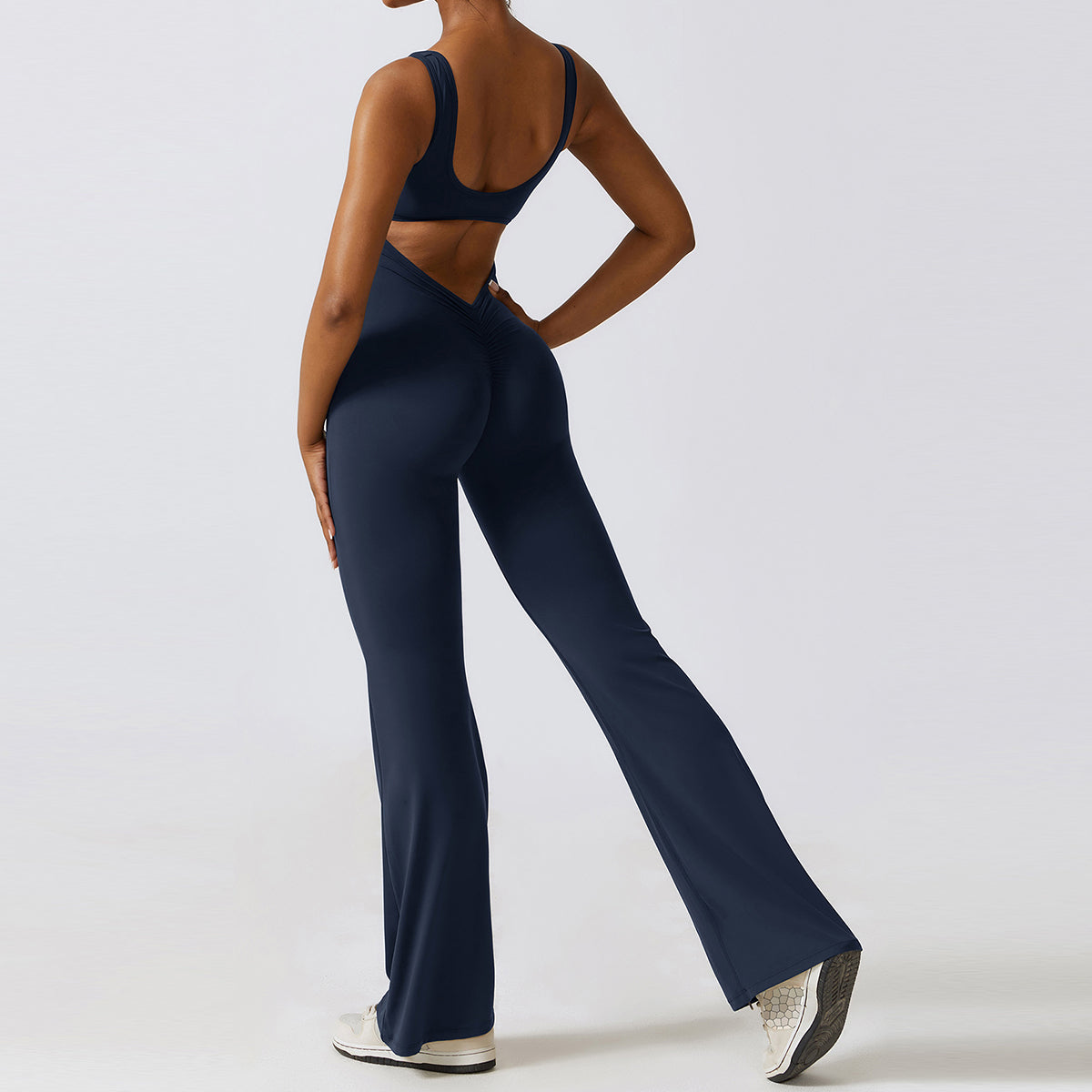 V Jumpsuit Gym Set