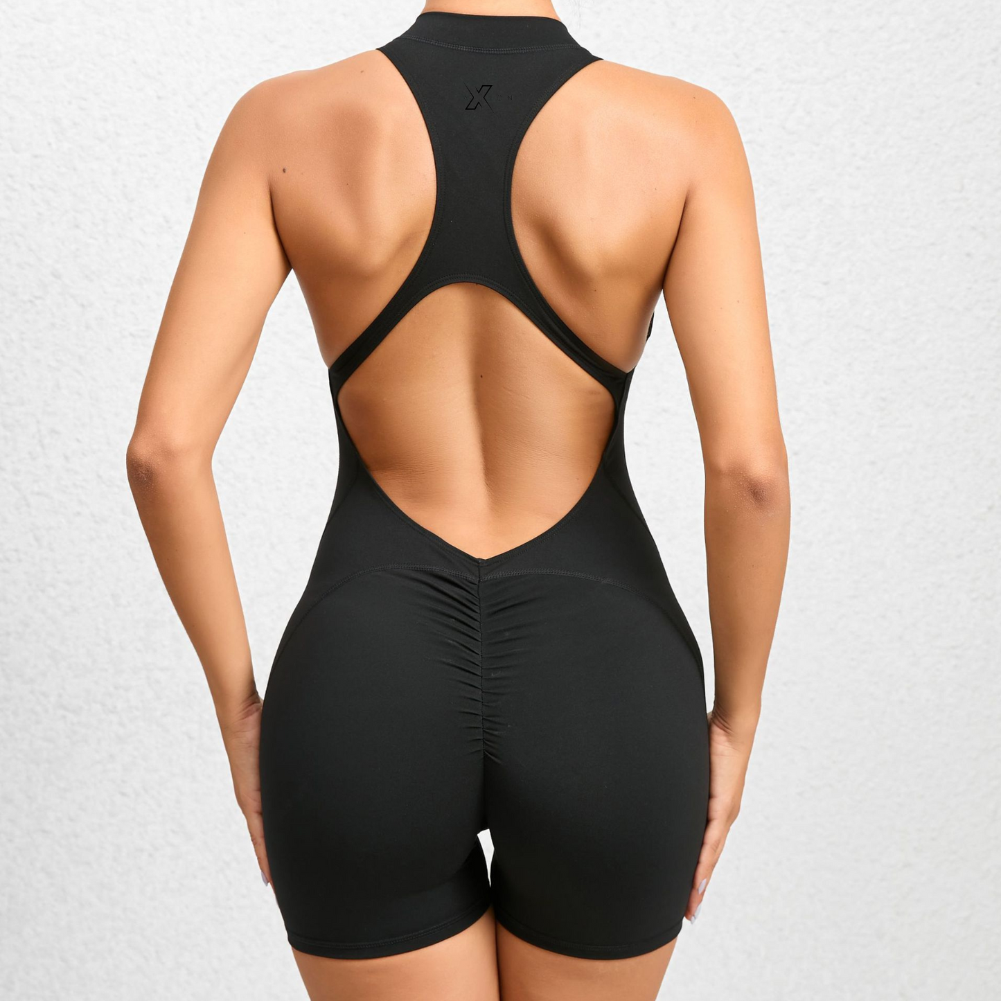 Short Jumpsuit Sleeveless Gym Set