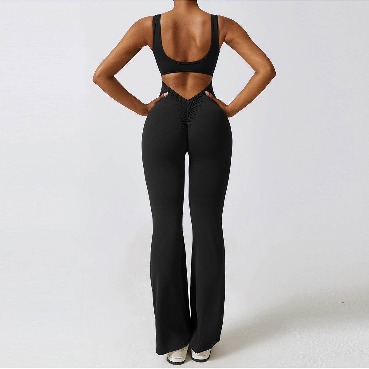 V Jumpsuit Gym Set